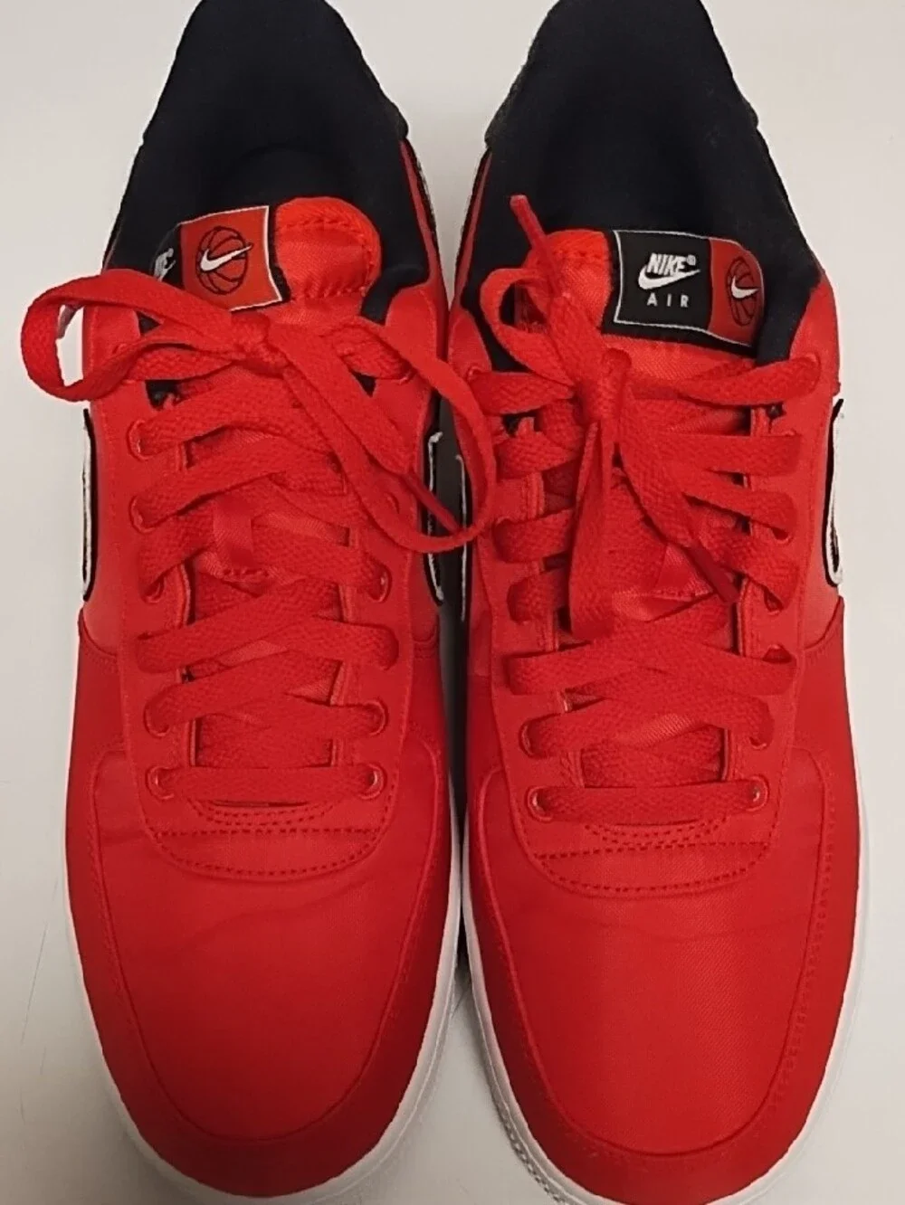 Nike Air Force 1 Low Reverse Stitch| Size 10| University Red, Black, White